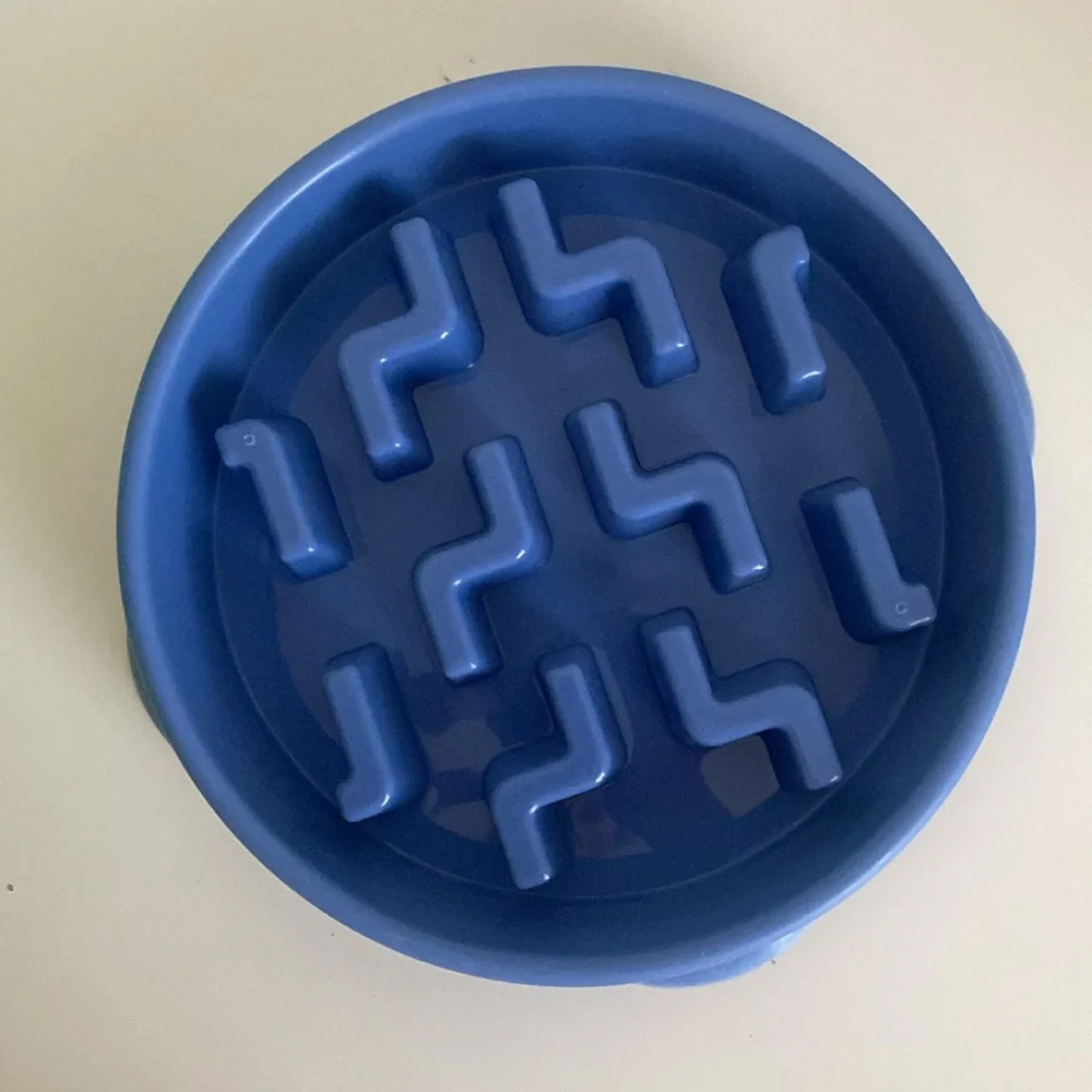Outward Hound Fun Slow Feeder Dog Bowl 2 cup & 4 cup Blue PVC BPA Lead Free 🐶💙🩷